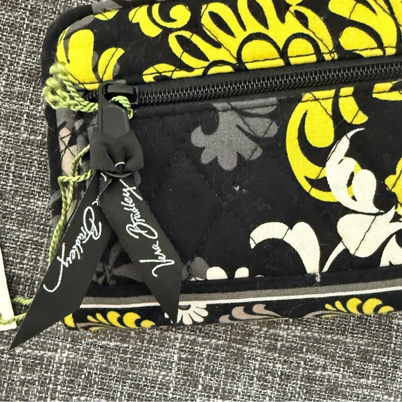 Vera Bradley Black and Yellow Floral Wallet, NWT - Picture 6 of 6